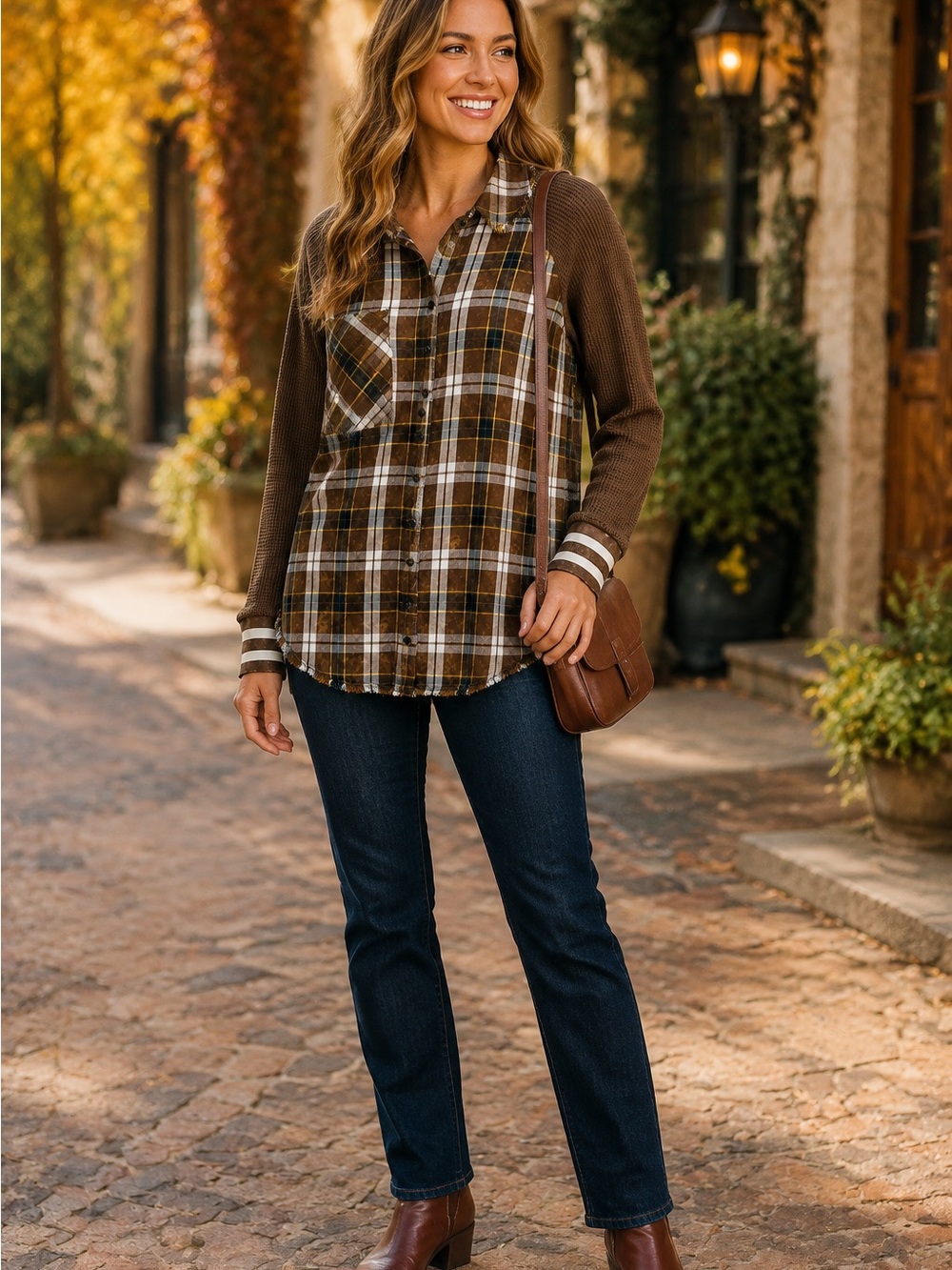 Jaded‎ Gypsy Boho Distressed Shacket S Artsy Western Fall Transitional Layering
